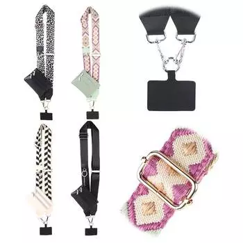 Ремешок для телефона с застежкой-молнией, регулируемый ремень Clip And Go Strap, многофункциональный шнурок для телефона через плечо коричневый