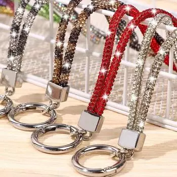 Ремешок для телефона со стразами, блестящий кристалл, шейный ремешок, ювелирные изделия для телефона dark blue