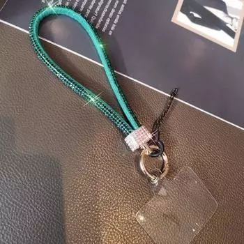 Ремешок для телефона со стразами, яркий подвесной шнур, аксессуары для телефонов полночь зеленый
