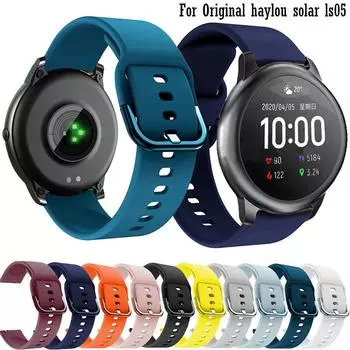 Ремешок для умных часов 20 мм 22 мм для Haylou RS4 Plus/RS4/LS02, сменный силиконовый браслет для Haylou GST/RT2, спортивный ремешок для часов 20mm
