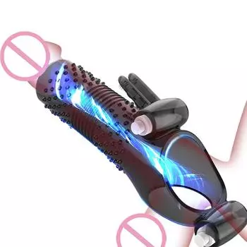 Ремешок для задержки эякуляции на члене, удлинитель, рукав для члена, вибрирующее кольцо для пениса, стимулятор точки G, вибратор