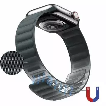 Ремешок FineWoven для Apple Watch Band 49 мм 44 мм 46 мм 45 мм 41 42 мм оригинальный магнитный браслет iWatch Series 10 9 SE 8 7 6 5 Ultra2 S10-42 38-40-41mm