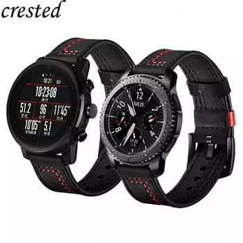 Ремешок Gear S3 Frontier для Samsung Galaxy Watch, ремешок 46 мм, браслет, кожаный ремешок 22 мм, ремешок для часов Huawei Watch GT, ремешок Gear S 3, 46 мм