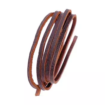 Ремешок из искусственной кожи для браслетов и ожерелий ручной работы Элегантный шнур из коровьей кожи Аксессуары для изготовления ювелирных изделий кофейный