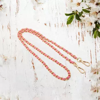 Ремешок из искусственной кожи и металлической цепочки для кошелька 120 cm