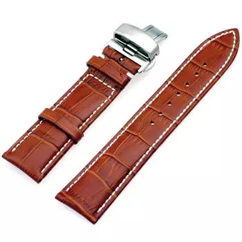 Ремешок из кожи Dot Town Watch из телячьей кожи Mido Seiko Tissot Тип крепления Many LB144-BRw20 [Товар]