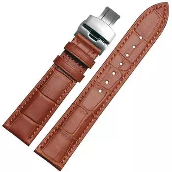 Ремешок из кожи Dot Town Watch из телячьей кожи Mido Seiko Tissot Тип крепления Many LB144-BR18 [Товар]