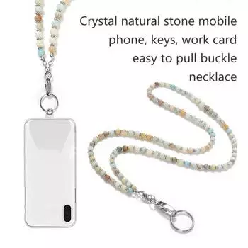 Ремешок из натурального камня, ожерелье, значок с именем, пряжка на заказ, отрывной ремешок из бисера, аксессуары для ожерелья разноцветный