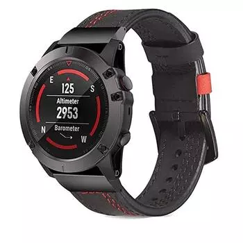 Ремешок из натуральной кожи 22 мм 26 мм для Garmin Fenix 8X 7X Pro 6X 5X Plus Tactix 8 7 AMOLED Epix Pro 51 мм Instinct 2X Quickfit Strap 22mm