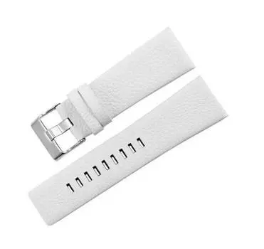 Ремешок из натуральной кожи для часов Diesel DZ1405, белый ремешок 27 мм