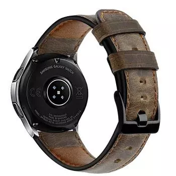 Ремешок из натуральной кожи для часов Samsung Galaxy watch 5/pro/6/4/classic/Active 2, 46 мм, 20 мм, 22 мм, браслет Huawei Watch GT/2/2e/3/4, ремешок