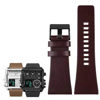 Ремешок из натуральной кожи для Diesel DZ7406 DZ7408 DZ4280 DZ4343, ремешок для часов 22 мм, 24 мм, 26 мм, 28 мм, 30 мм, 32 мм, 34 мм, мужской браслет 34mm