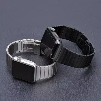 Ремешок из нержавеющей стали для Apple Watch, ремешок 44 мм, 40 мм, 45 мм, 41 мм, 49 мм, 42 мм, 38 мм, металлический браслет iWatch series 7 se 6 3 4 5 Ultra 8