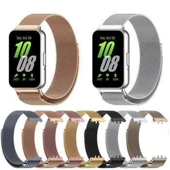 Ремешок из нержавеющей стали для аксессуаров Samsung Galaxy Fit3 SM-R390 Galaxy Fit3 серебряный