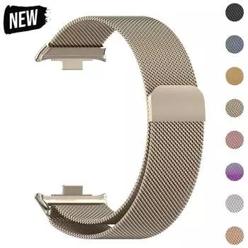 Ремешок из нержавеющей стали для часов Redmi Watch 4, ремешок для часов Milanese Loop, магнитный браслет для Xiaomi Mi Band 8 Pro, браслет Watch4 For Miband 8 Pro серый