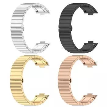 Ремешок из нержавеющей стали для Huawei Watch Fit3, аксессуары, ремешки, ремешок для часов золотой