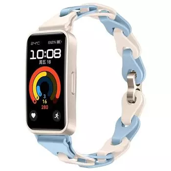 Ремешок из силикона с цепочкой для часов Huawei Watch Strap 9/8 1