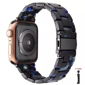 Ремешок из смолы для Apple Watch Band 8 Ultra 49 мм 44 мм 45 мм 40 мм 41 мм 42 мм 38 мм браслет Correa Loop для iwatch Series 7 6 SE 5 4 3 38mm 40mm 41mm