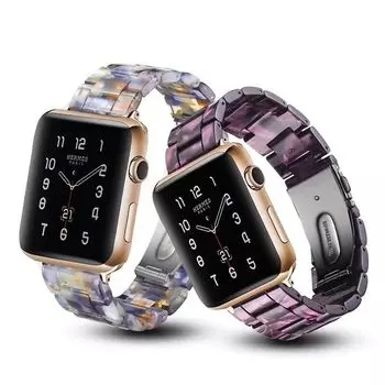 Ремешок из смолы для Apple Watch Band 8 Ultra 49 мм 44 мм 45 мм 40 мм 41 мм 42 мм 38 мм браслет Correa Loop для iwatch Series 7 6 SE 5 4 3 38mm 40mm 41mm