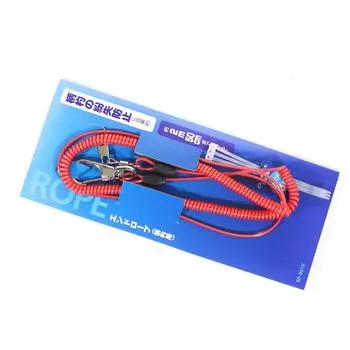 Ремешок из страховочной проволоки Shimano RP-001K с зажимами, 90 см, красный 745330