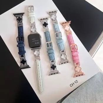 Ремешок из ткани и металлической цепочки для Apple Watch All Series Correa 45 мм 49 мм 44 мм 41 мм 40 38 42 Браслет Cowboy для iWatch Band 38&40&41mm