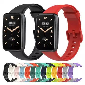 Ремешок из ТПУ для Xiaomi Mi Band 7 Pro, сменный браслет, официальный ремешок для часов для Mi Band 7 Pro For Xiaomi Mi Band 7 Pro чёрный