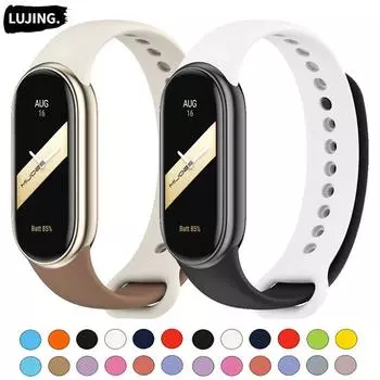 Ремешок Mi Band 9 для Xiaomi Smart band 8, силиконовый ремешок для умных часов, сменный браслет NFC, многоцветный ремешок Miband8, аксессуары для ремня For Mi band 8