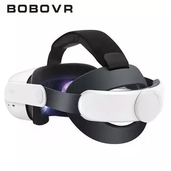 Ремешок на голову BOBOVR M1 Plus, совместимый с Meta Quest 2. Улучшает поддержку головы и комфорт в виртуальной реальности. Уменьшает давление на лицо.