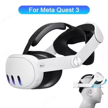 Ремешок на голову для Meta Quest 3 Комфортный регулируемый ремешок Elite для Meta Quest 3 Уменьшает давление Мягкая подушка Аксессуары для гарнитуры VR
