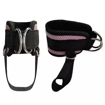 Ремешок на лодыжку для силовой тренировки ног чёрный