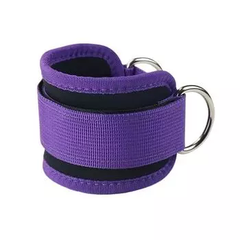 Ремешок на лодыжку для тросового тренажера Регулируемые резинки сопротивления для лодыжек с манжетой для тренировки ягодиц, махов ногами в тренажере, разгибания ног, упражнений для нижней части тела 1pc фиолетовый