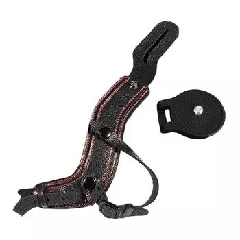 Ремешок на руку из микрофибры и кожи для зеркальных фотокамер Sony A7R3 и Nikon D800 темно-коричневого