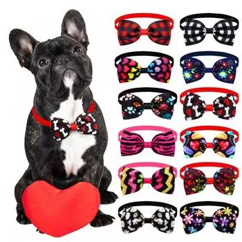 Ремешок на шею для домашних животных, износостойкие декоративные креативные галстуки-бабочки для собак, кошек, украшения, товары для домашних животных 2