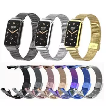 Ремешок на запястье для Mi Band 7 Pro, сменный металлический браслет, ремешок для часов для Xiao Mi Band 7 Pro, ремешки для умных часов One Size розовый