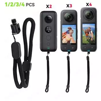 Ремешок на запястье с защитой от скольжения и потери, держатель для крепления на веревке, ремешок на запястье для Insta 360 X2 X3 X4 GO Pro 13, аксессуары для камеры
