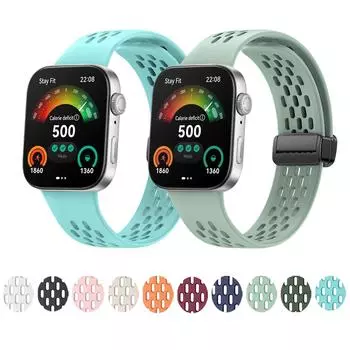 Ремешок No Gaps для часов Huawei Fit 3, ремешок для бега, легкий черный с магнитной застежкой, аксессуары для часов Huawei Fit 3, черный ремешок For Huawei Fit 3 белый