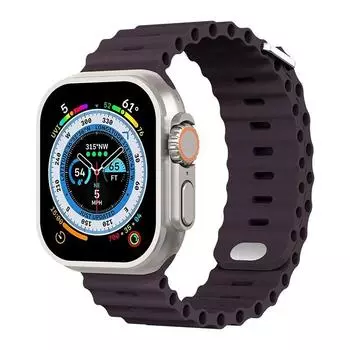 Ремешок Ocean Strap для Apple Watch Ultra2 10 46 мм 9 8 7 49 мм 45 мм 41 мм силиконовый браслет-браслет для 6 5 4 3 SE 44 мм 40 мм 42 мм for 38mm-40mm-41mm
