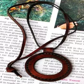 Ремешок ожерелье увеличительное стекло кулон медальон лупа винтаж