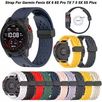 Ремешок Quickfit 22 мм 26 мм для Garmin fenix 7X7 7S 6 6X Pro 5X5 Epix Gen 2, силиконовый ремешок для часов Forerunner 955 945, браслет на запястье