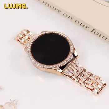 Diamond Strap+Case для Samsung Galaxy Watch 7 4 5 6 40 мм 44 мм Bling Case+Jelery нержавеющая сталь ремешок для Galaxy Watch 6 5 4 Защитная пленка для экрана galaxy watch 4 40mm золотой