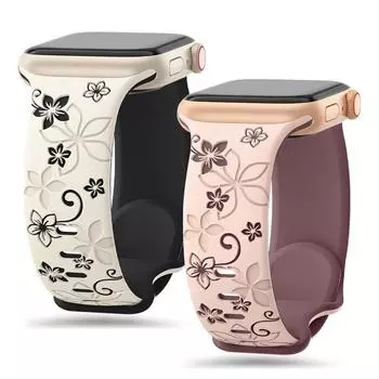 Ремешок с гравировкой для Apple Watch 10 Band 46 мм 42 мм 44 мм 40 мм 45 мм 41 мм Ultra 49 мм силиконовый браслет Correa для iWatch Series 10 9 7 8 SE 38mm 40mm 41mm