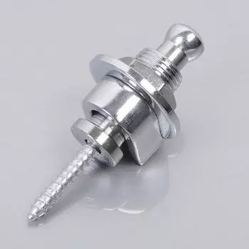 Ремешок с круглой головкой, ремень для акустической электрогитары, бас-гитара, пряжка, противоскользящий замок серебряный