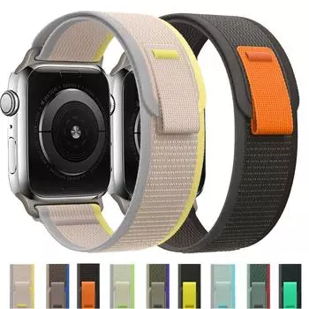 Ремешок с петлей для Apple Watch, ремешок 49 мм, 44 мм, 40 мм, 45 мм, 41 мм, 42 мм, 44, 45, 49 мм, браслет Correa iWatch Ultra series 7 6 5 3 se 8