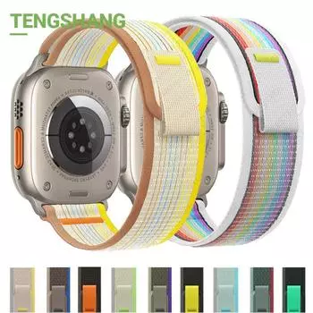 Ремешок с петлей Trail для Apple Watch Ultra Band 49 мм, 44 мм, 40 мм, 41 мм, 42 мм, 45 мм, 38 мм, браслет iWatch series 9, 7, 6, 5, 3 se 8, 45 мм, 44, ремешок для мужчин и женщин