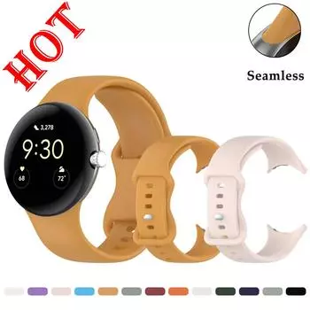 Ремешок с полным покрытием для Google Pixel Watch 3 45 мм, мягкий дышащий легкий браслет для Pixel Watch 3 45 мм Pixel watch 3 45mm фиолетовый