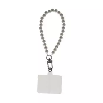 Ремешок с защитой от потери, длинный жемчужный шнурок для телефона, цепочка через плечо, жемчужный ремешок, шнурок для мобильного телефона Wrist chain