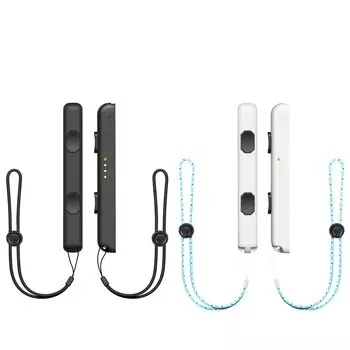 Ремешок, совместимый с ремешком Joycon для Switch, сменный ремешок на запястье, поддерживает регулируемую плотность, черный, маленький, D.Gruoiza, 4 шт., и белый, чёрный
