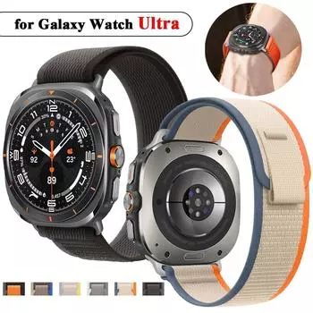 Ремешок Trail Strap для Samsung Galaxy Watch Ultra 47 мм, спортивный нейлоновый регулируемый эластичный дышащий сменный ремешок для часов Samsung Galaxy Watch 7 Ultra Band