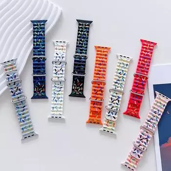 Ремешок Wave Design Candy Ocean для Apple Watch Band 7, 8, 45 мм, 41, 44 мм, 40, 42 мм, силиконовый ремешок для iWatch Series 8, 7, 6, 5, 4