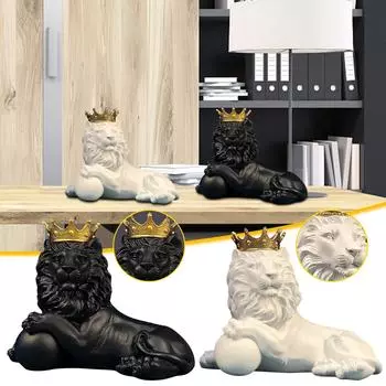 Ремесла из смолы Ци, скандинавское украшение для дома, украшение с короной, украшение для рабочего стола